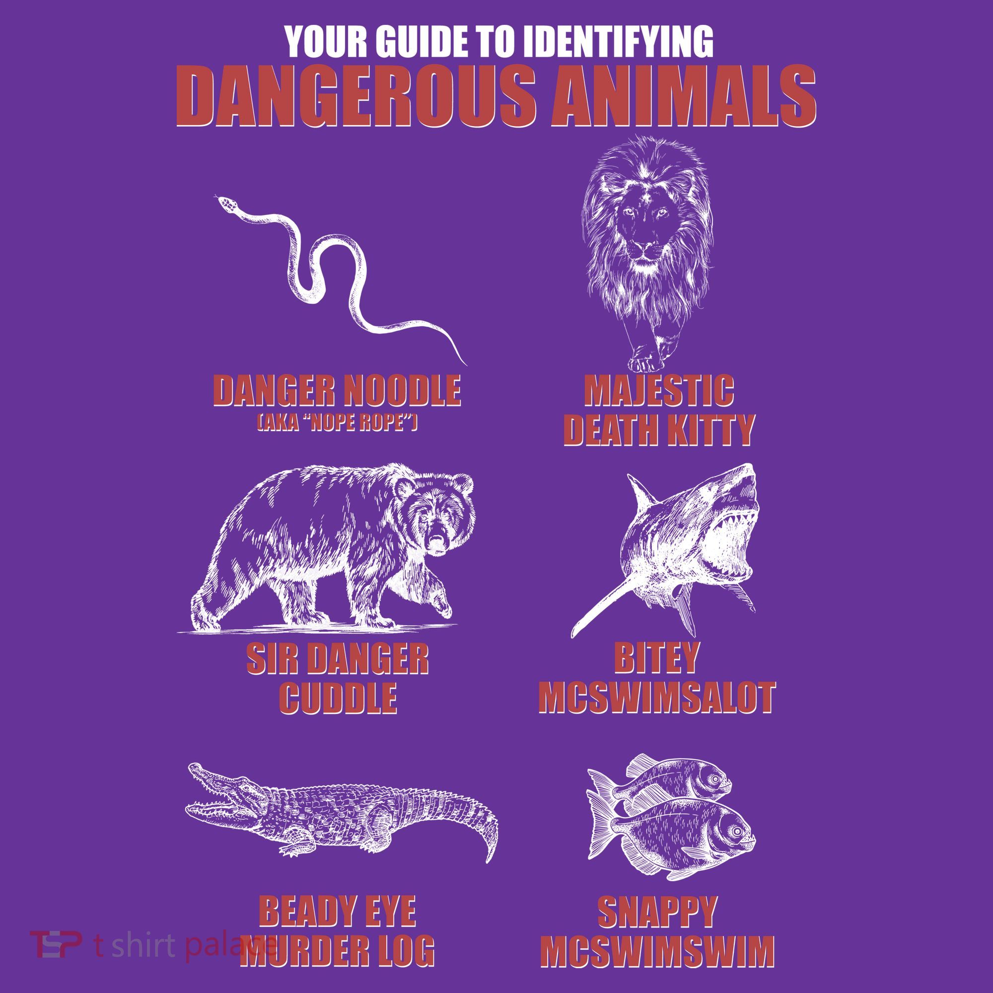 Funny Your Guide To Identifying Dangerous Animals Apron