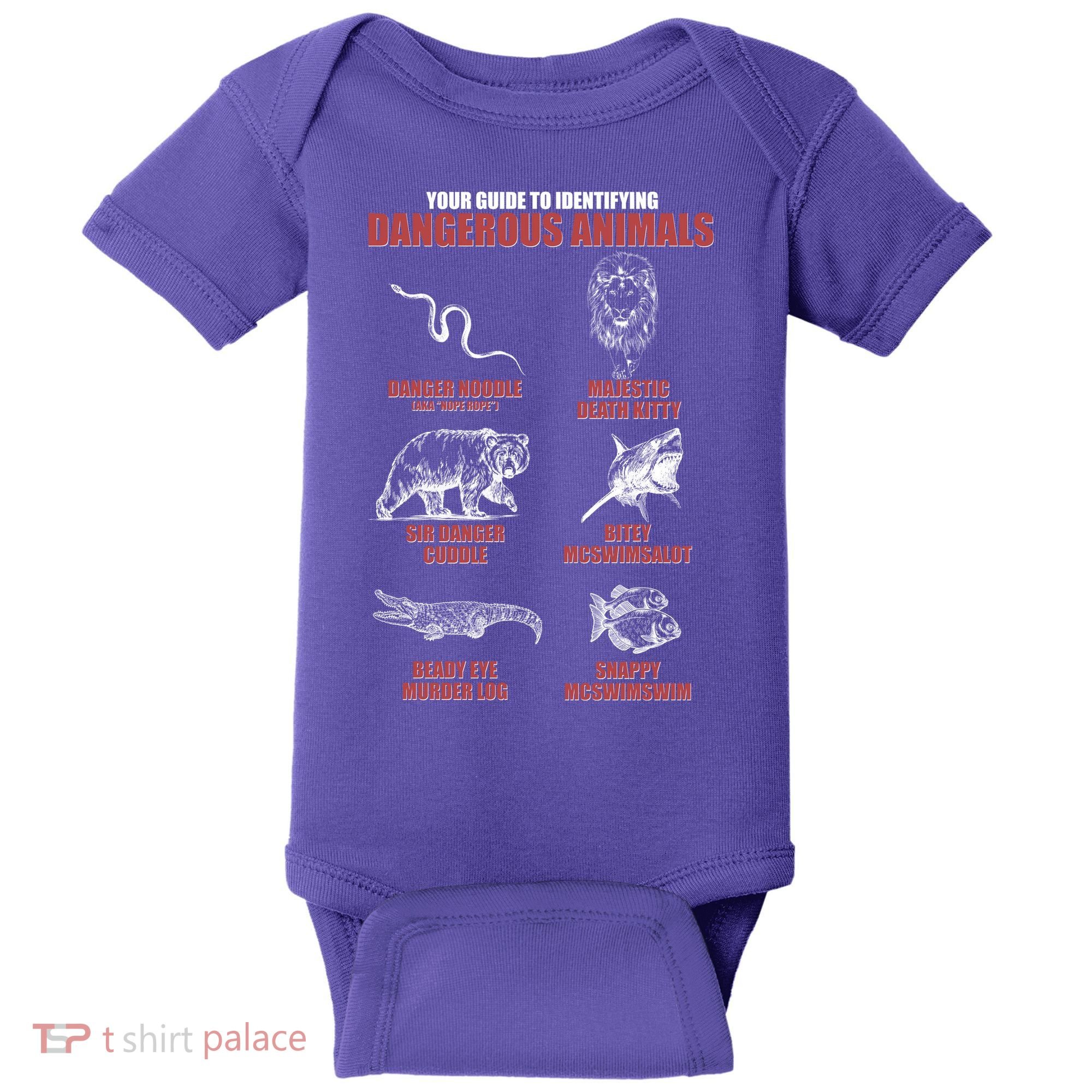 Funny Your Guide To Identifying Dangerous Animals Baby Bodysuit