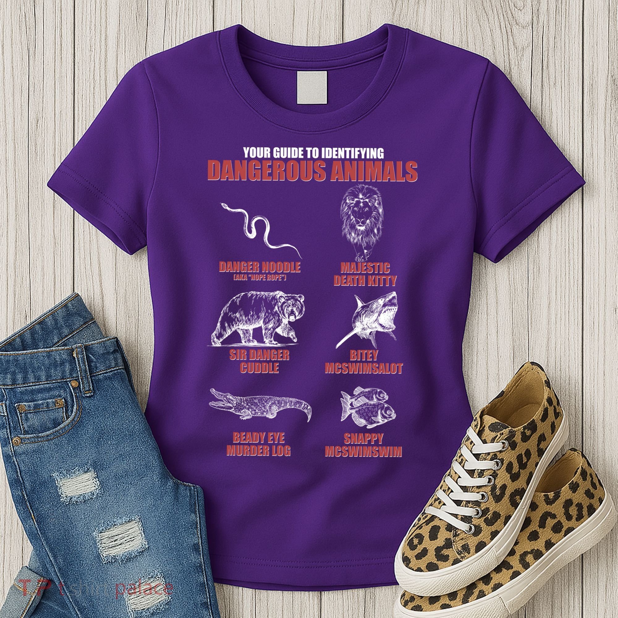 Funny Your Guide To Identifying Dangerous Animals Women's T-Shirt