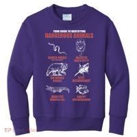 Funny Your Guide To Identifying Dangerous Animals Kids Sweatshirt thumb 0