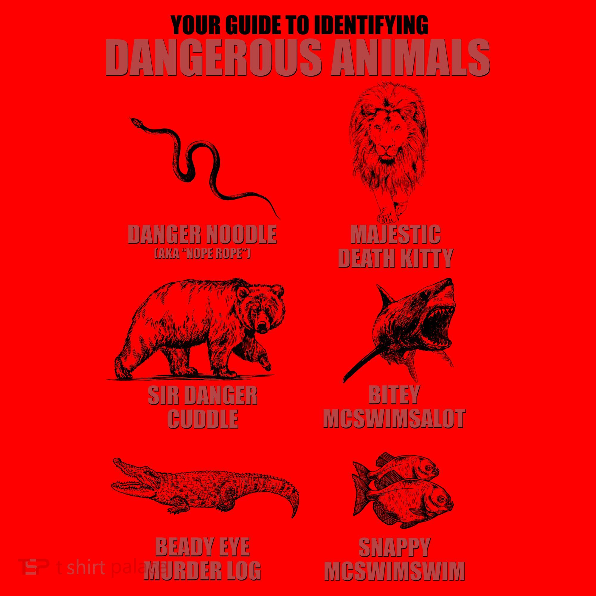 Funny Your Guide To Identifying Dangerous Animals Santa Hat