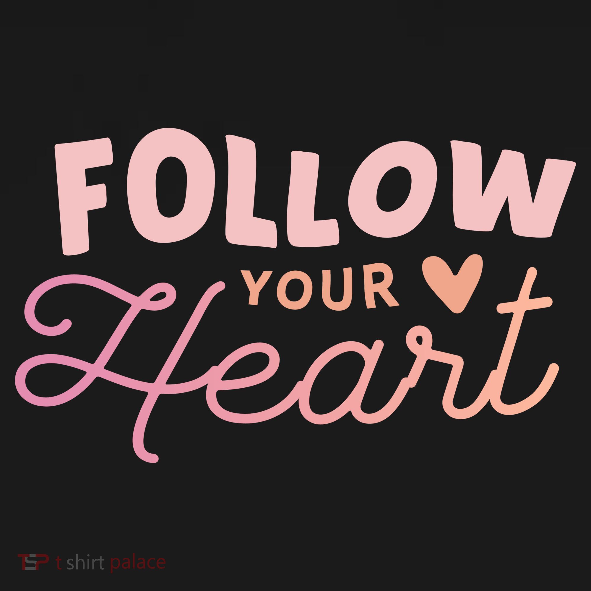 Follow Your Heart Cute Quote Apron