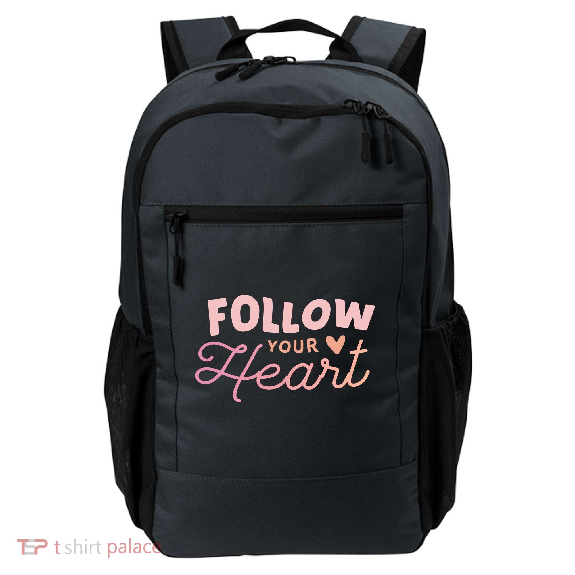 Follow Your Heart Cute Quote Backpack