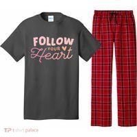 Follow Your Heart Cute Quote Pajama Set thumb 0