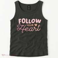 Follow Your Heart Cute Quote Tank Top thumb 2