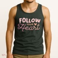 Follow Your Heart Cute Quote Tank Top thumb 3