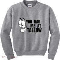 Funny You Had Me At Tallow Replace Seed Oils Maha Be Heathy Kids Sweatshirt thumb 0