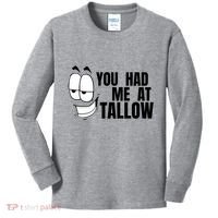 Funny You Had Me At Tallow Replace Seed Oils Maha Be Heathy Kids Long Sleeve Shirt thumb 0