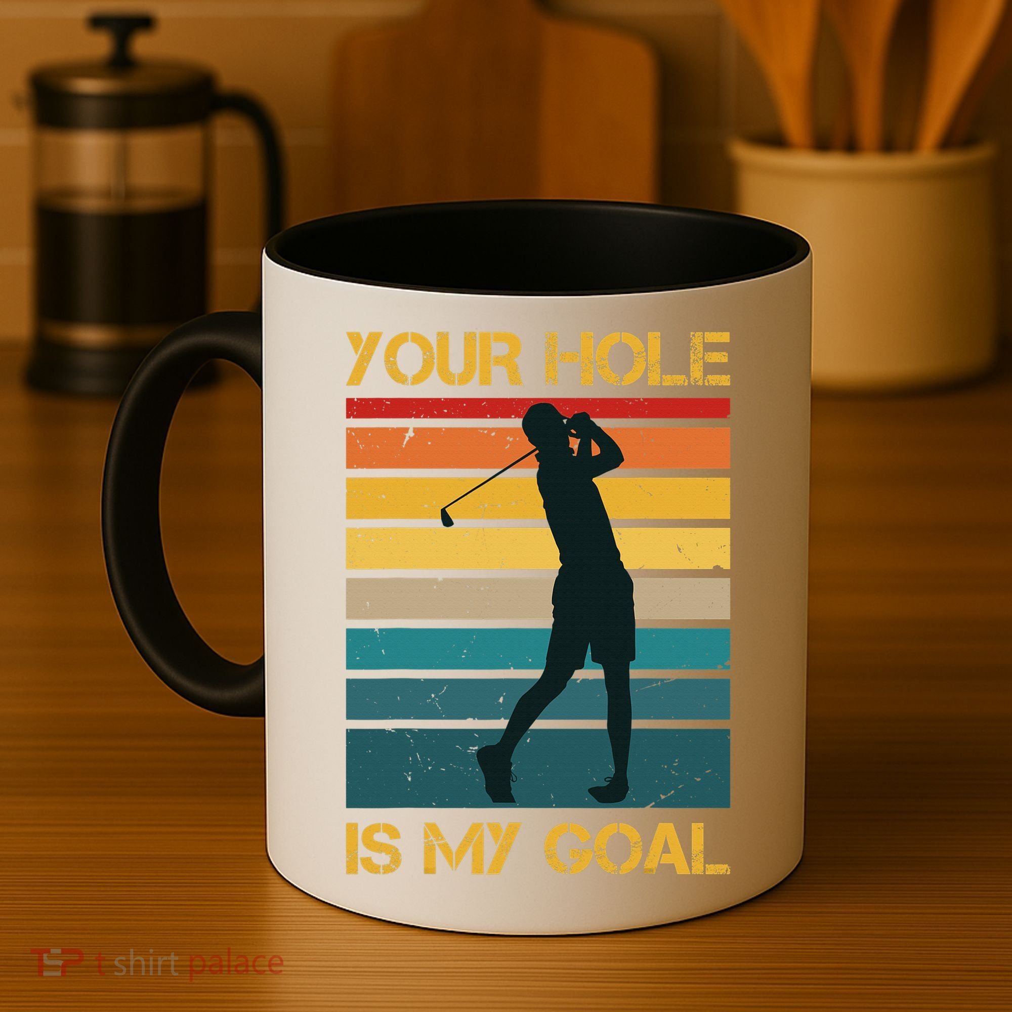Funny Your Hole Is My Goal Golf Lovers Novelty Coffee Mug