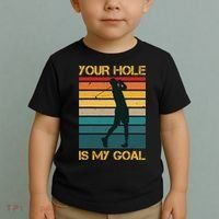 Funny Your Hole Is My Goal Golf Lovers Novelty Toddler T-Shirt thumb 2