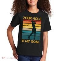 Funny Your Hole Is My Goal Golf Lovers Novelty Kids T-Shirt thumb 2