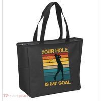 Funny Your Hole Is My Goal Golf Lovers Novelty Tote Bag thumb 2