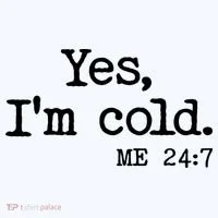 Funny Yes I'm Cold Me 24:7 Baby Bodysuit thumb 2