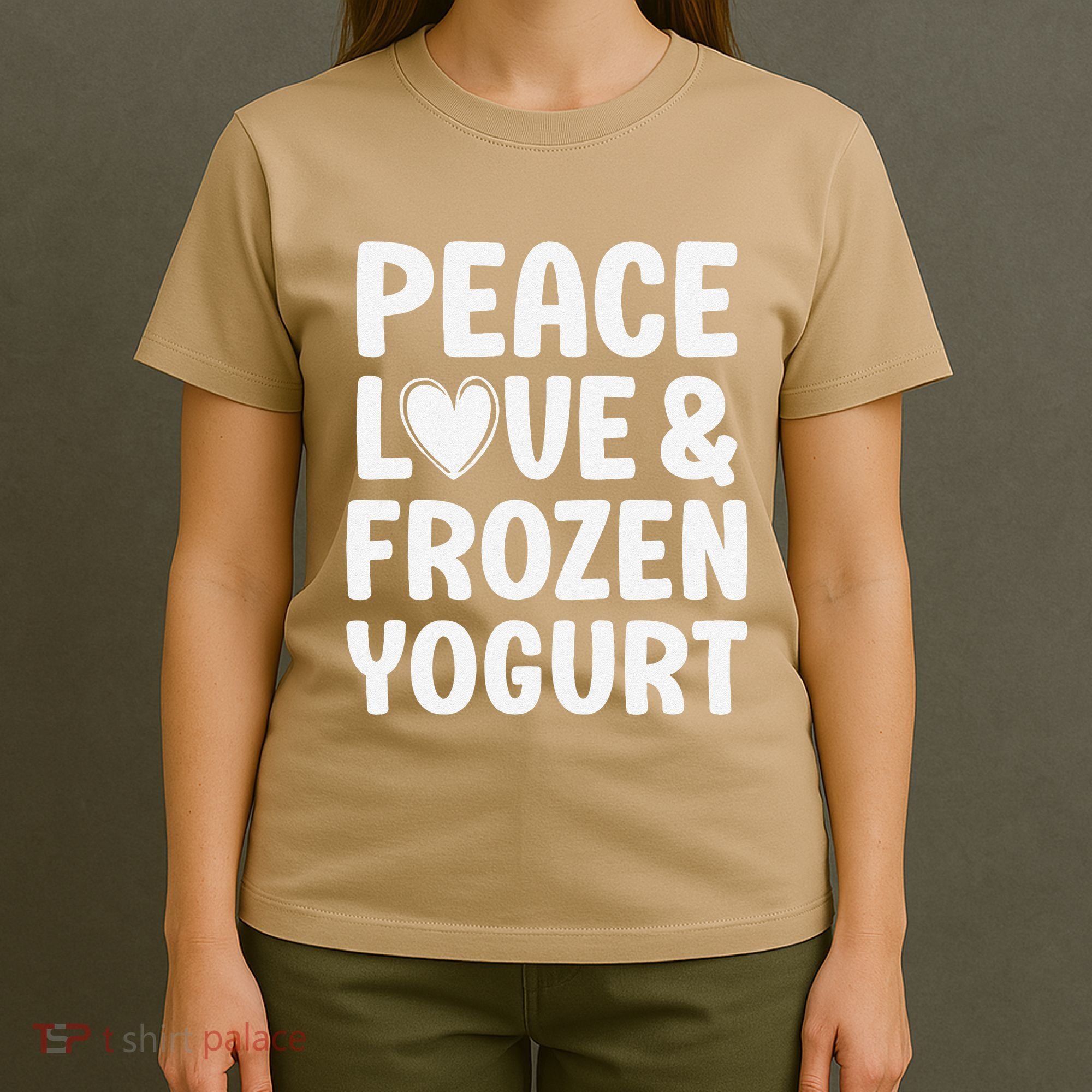 Frozen Yogurt I Love Frozen Yogurt Funny Food T-Shirt