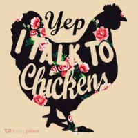 Farmer Yep I Talk To Chickens Funny Chicken Lover Tote Bag thumb 4