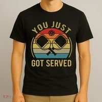 Funny You Just Got Served Pickleball Dad Mom Women Men T-Shirt thumb 3