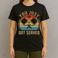Funny You Just Got Served Pickleball Dad Mom Women Men T-Shirt thumb 4