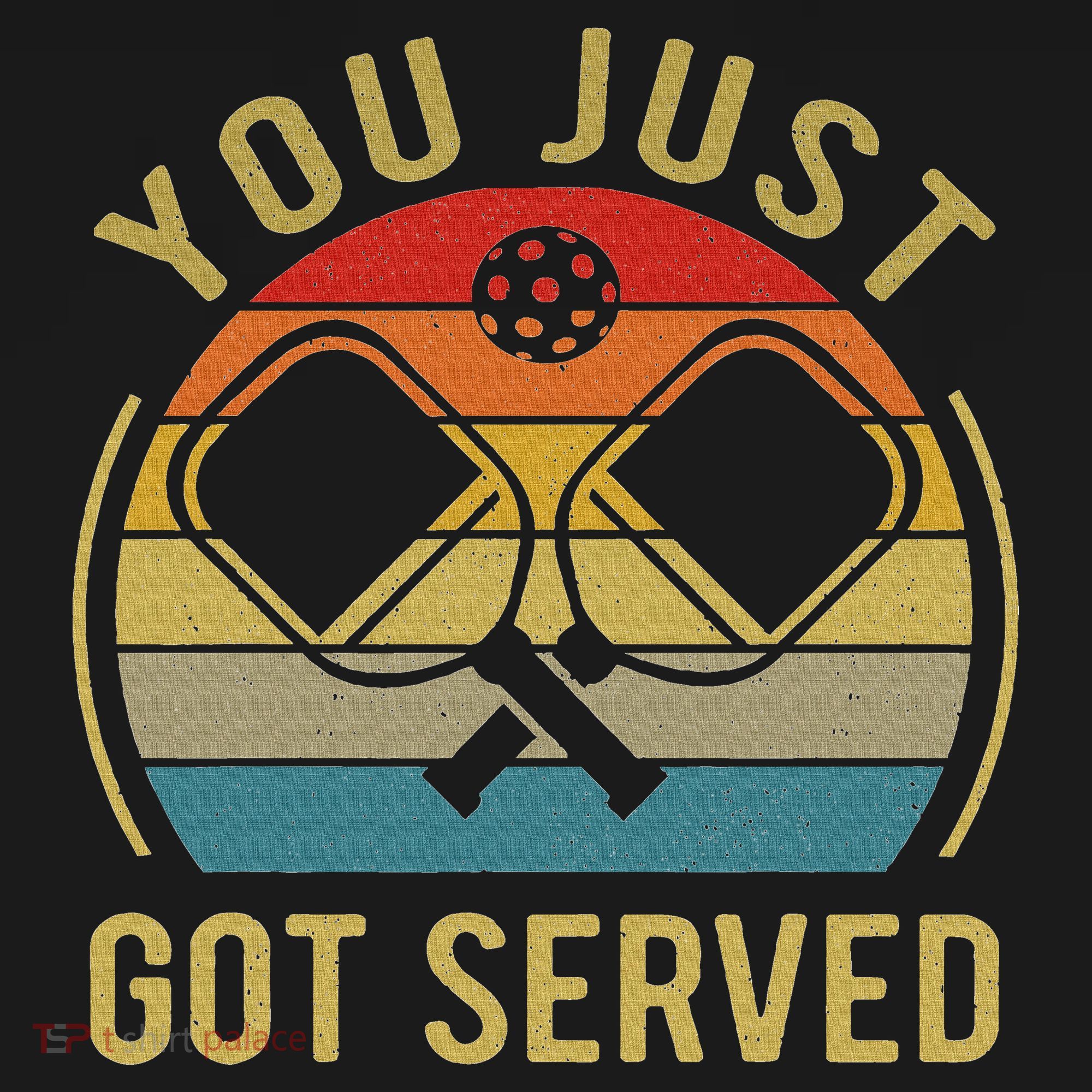 Funny You Just Got Served Pickleball Dad Mom Women Men Polo