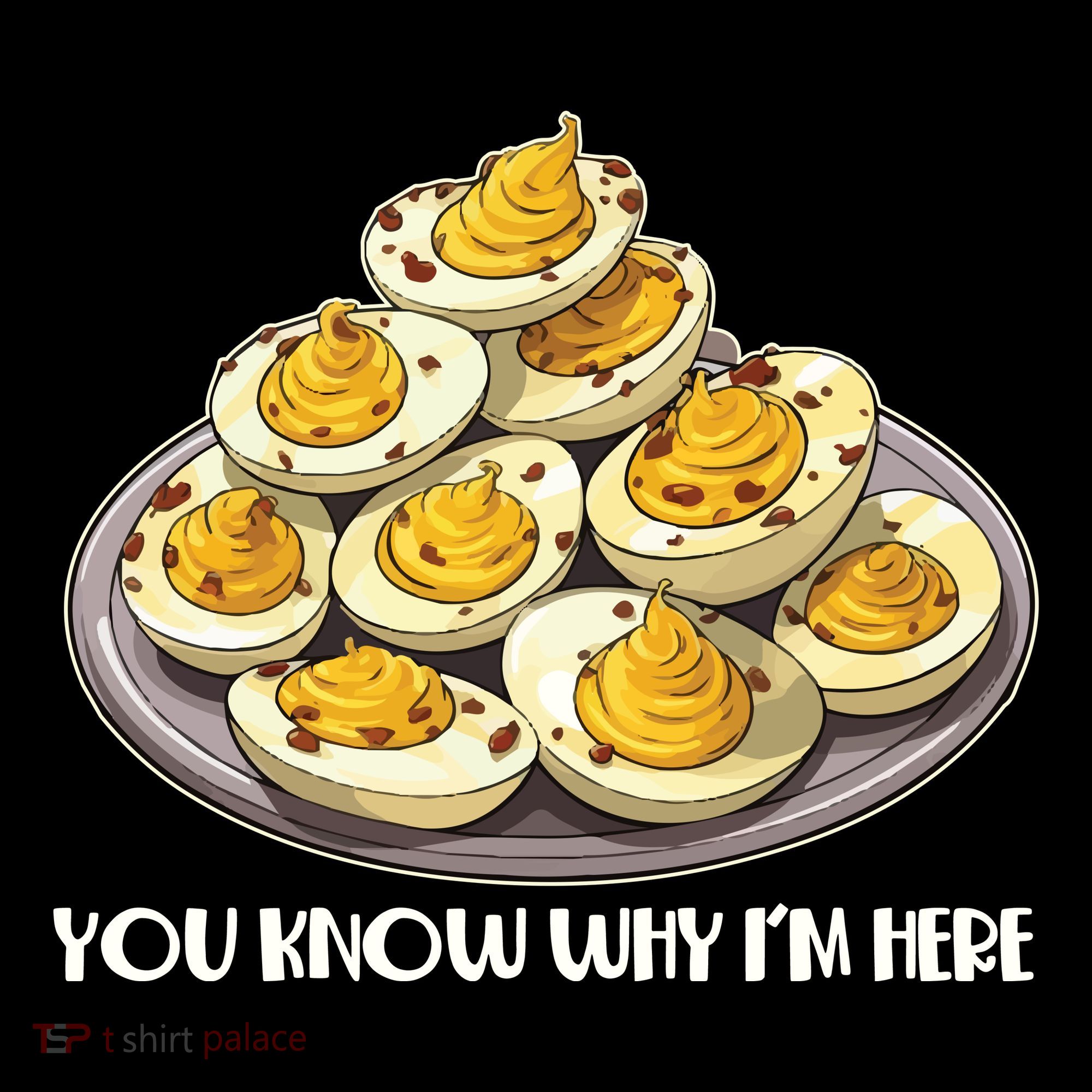 Funny You Know Why Im Here Deviled Eggs Thanksgiving Chirstmas Dinner Tote Bag