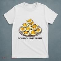 Funny You Know Why Im Here Deviled Eggs Thanksgiving Chirstmas Dinner T-Shirt thumb 5