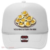 Funny You Know Why Im Here Deviled Eggs Thanksgiving Chirstmas Dinner Hat thumb 0