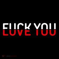 Fuck You Love You Red And White Text Quote Coffee Mug thumb 5