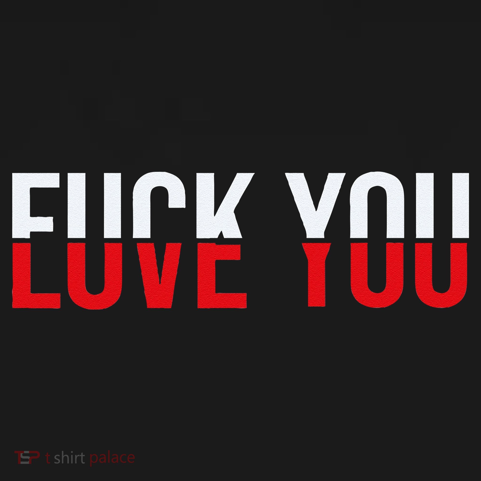 Fck You Love You Love And Hate USA-Made Doggie Bandana