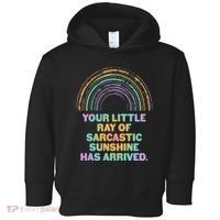 Funny Your Little Ray Of Sarcastic Sunshine Has Arrived Toddler Hoodie thumb 0