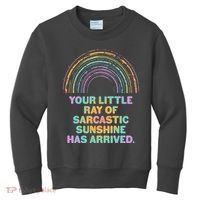 Funny Your Little Ray Of Sarcastic Sunshine Has Arrived Kids Sweatshirt thumb 0