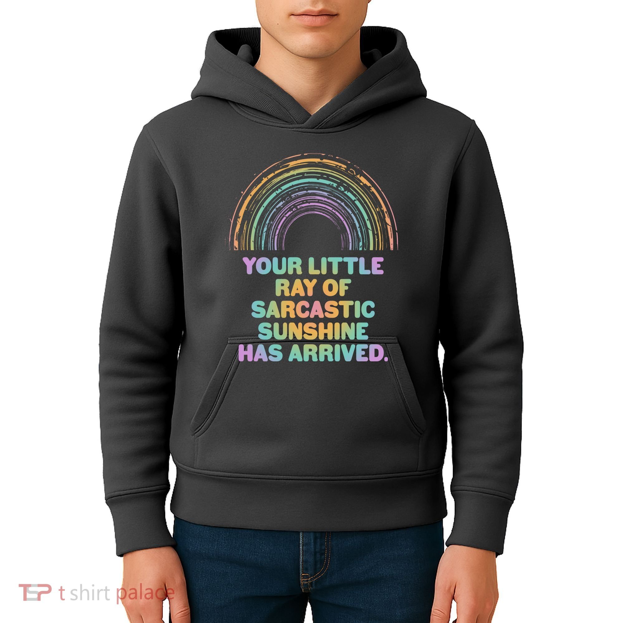 Funny Your Little Ray Of Sarcastic Sunshine Has Arrived Kids Hoodie
