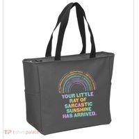 Funny Your Little Ray Of Sarcastic Sunshine Has Arrived Tote Bag thumb 2