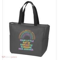 Funny Your Little Ray Of Sarcastic Sunshine Has Arrived Tote Bag thumb 3