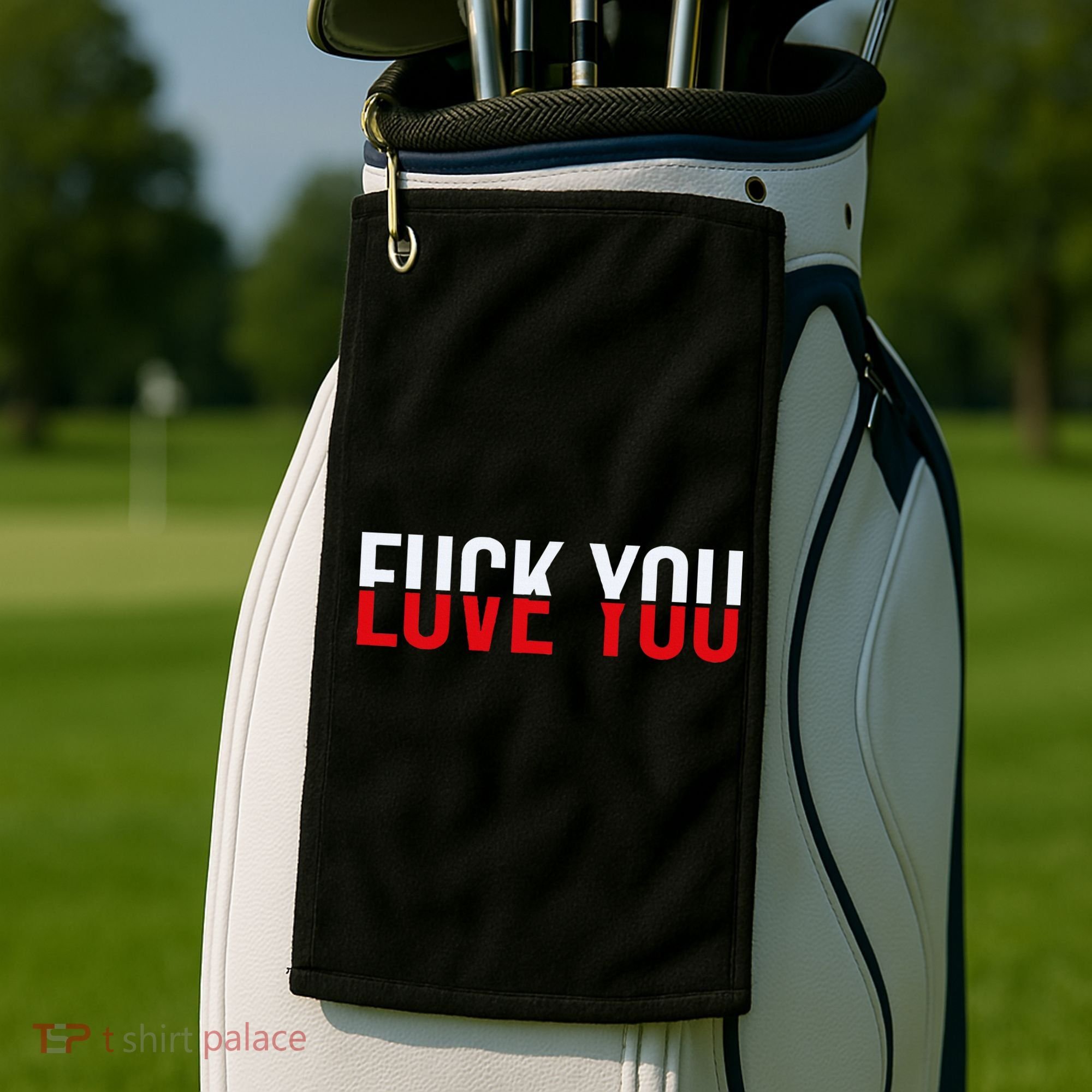Fuck You Love You Love And Hate Golf Towel