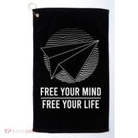 Free Your Mind Free Your Life Golf Towel thumb 0