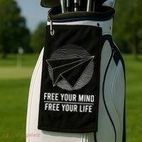 Free Your Mind Free Your Life Golf Towel thumb 2