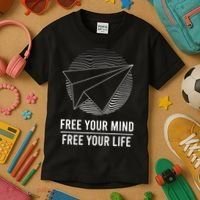 Free Your Mind Free Your Life Kids T-Shirt thumb 3