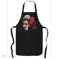 Funny You Mad Bro Jesus Vs Devil Apron thumb 0