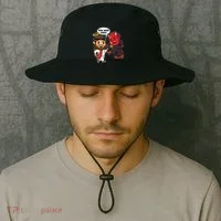 Funny You Mad Bro Jesus Vs Devil Bucket Hat thumb 2