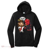 Funny You Mad Bro Jesus Vs Devil Women's Hoodie thumb 0