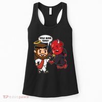 Funny You Mad Bro Jesus Vs Devil Women's Tank Top thumb 0