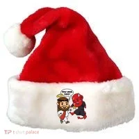 Funny You Mad Bro Jesus Vs Devil Santa Hat thumb 0