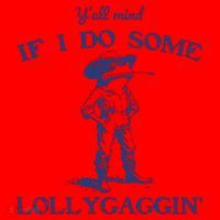 Funny Yall Mind If I Do Some Lollygagging Cowboy Frog Santa Hat thumb 1