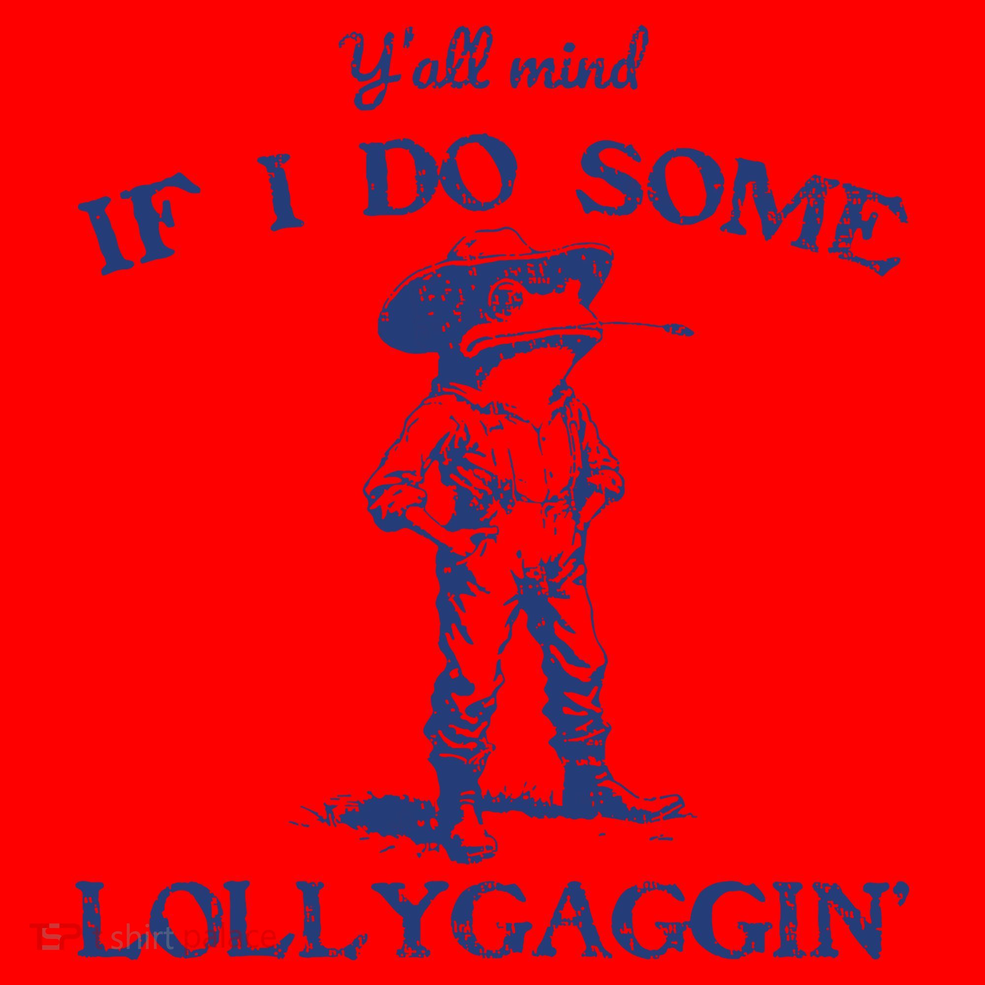 Funny Yall Mind If I Do Some Lollygagging Cowboy Frog Santa Hat
