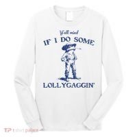 Funny Yall Mind If I Do Some Lollygagging Cowboy Frog Long Sleeve Shirt thumb 0
