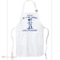 Funny Yall Mind If I Do Some Lollygagging Cowboy Frog Apron thumb 0
