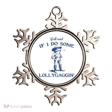 Funny Yall Mind If I Do Some Lollygagging Cowboy Frog Ornament