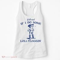 Funny Yall Mind If I Do Some Lollygagging Cowboy Frog Women's Tank Top thumb 0