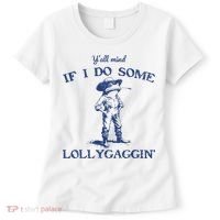 Funny Yall Mind If I Do Some Lollygagging Cowboy Frog Women's T-Shirt thumb 0