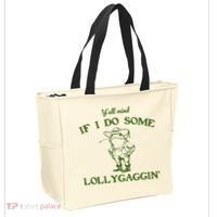 Funny YAll Mind If I Do Some Lollygaggin Tote Bag thumb 2