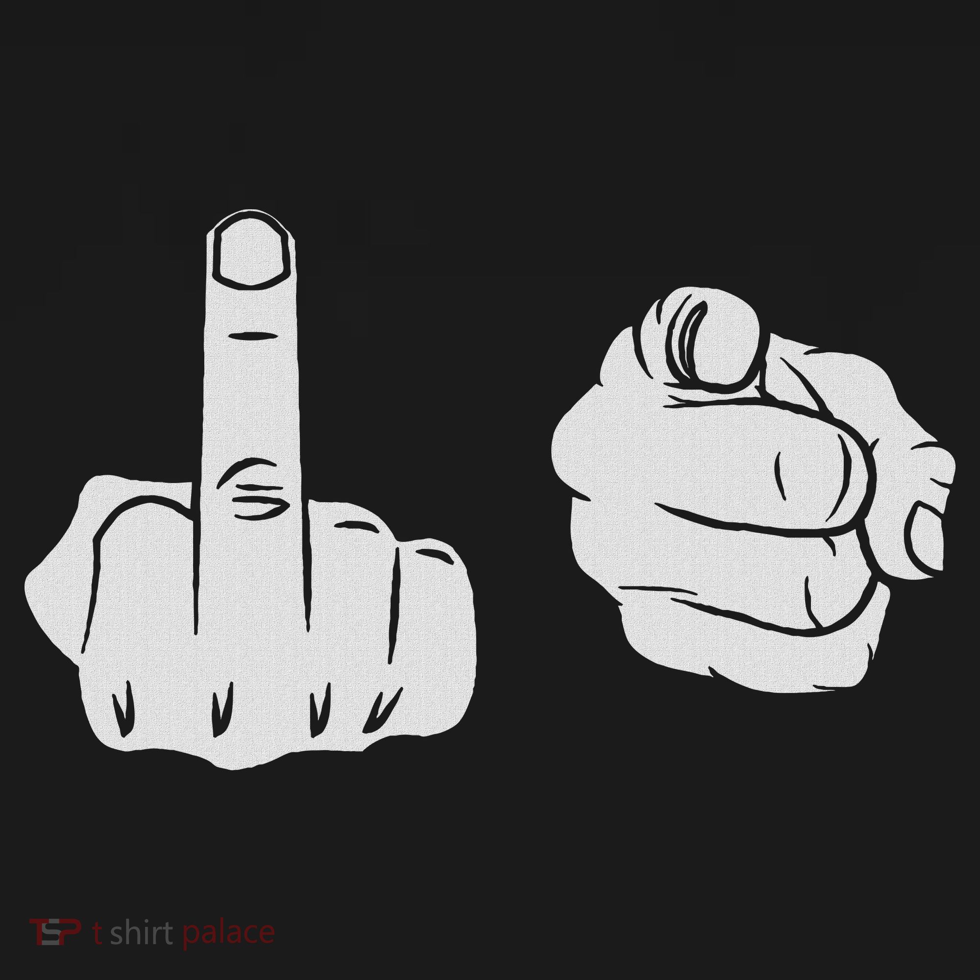 Fuck You Middle Finger Pointing Fuk You F.uck You Women's Tank Top